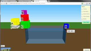 How to use the PHET Density simulator.
