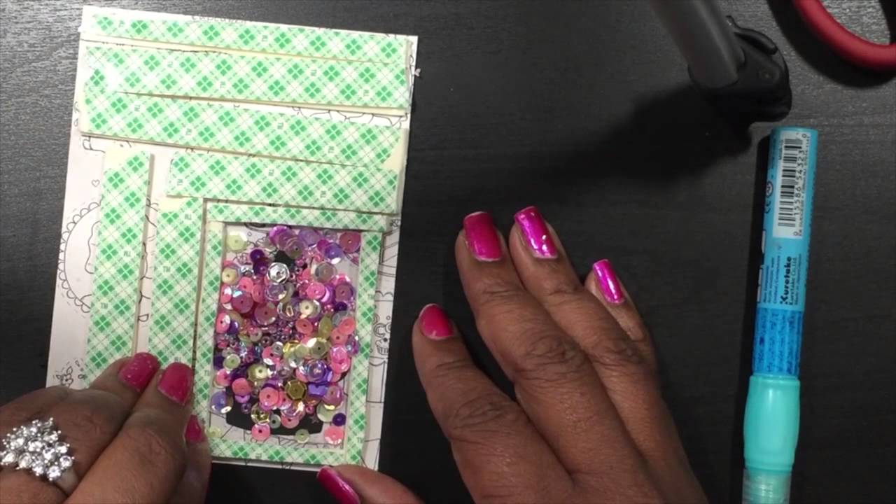 Shaker Card Tutorial Youtube