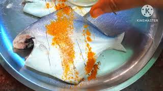 क्रिस्पी तवा फ्राई पोमफ्रेट|Restaurant Style Pomfret fry 2023|#tasty #healthy #spicy #foodyprincess