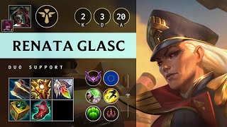 Renata Glasc Support vs Rakan: Vision Controller - EUW Master Patch 14.20