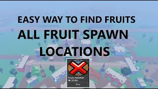 EVERY Fruit Spawn Location in Blox Fruits 2. Sea