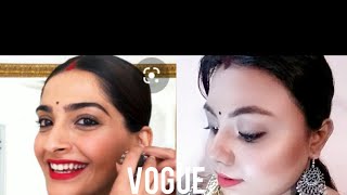 Sonam kapoor 90's Bollywood makeup look | VOGUE | Wow Beauty