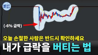 절대 아무 하락이나 버티는 거 아닙니다. 감이 안잡힌다면 확인해보세요