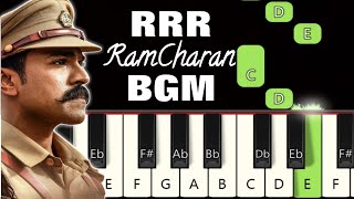 Ram Charan BGM | RRR movie| Piano Tutorial| Piano Notes| Piano Online #pianotimepass #RRR #ramcharan