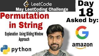 Permutation in string - Amazon interview question | leetcode #567 - python solution