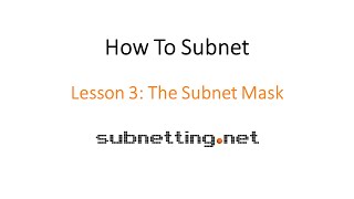 How to Subnet - Lesson 3