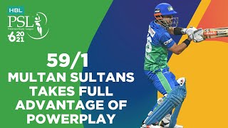 Multan Sultans Takes Full Advantage Of Powerplay | Peshawar vs Multan | Match 21 | HBL PSL 6 | MG2T