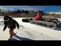 Pre-Storm Snowcat Test! PistenBully 400s Random Corduroy