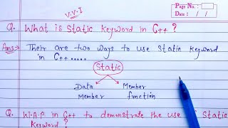 C++ Static Members (Variable & Function) | Learn Coding
