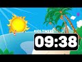 ✨ 20 minutes of summer sunshine fun u0026 colorful timer for kindergarten beach countdown u0026 music