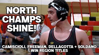 NJSIAA North 1 Region Wrestling Finals | Camiscioli, Freeman, Dellagotta and Soldano Win Titles!