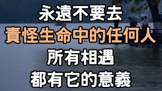 永遠不要去責怪你生命中的任何人，所有相遇，都有它的意義。 #責怪 #生命 #相遇 #意義 #i愛生活life