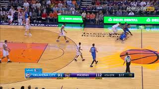 2017.04.07 Russell Westbrook stat padding for triple double highlight