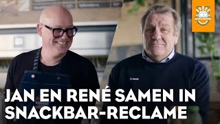 Jan en René samen in snackbar-reclame: 'Daar moeten jullie iets mee doen'