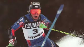 Sebastien Amiez wins slalom (Veysonnaz 1996)