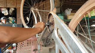 Changing Bearing of Bicycle , Fixing Bicycle in Village