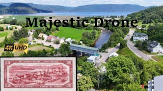 4K Drone | Real Landscape of the $1000 Canadian Bill