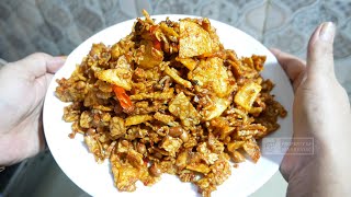 RESEP OREK KERING TEMPE PEDAS MANIS