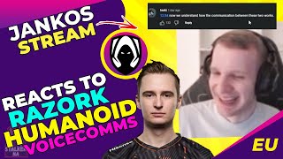 Jankos Reacts to FNC Razork and Humanoid Voicecomms