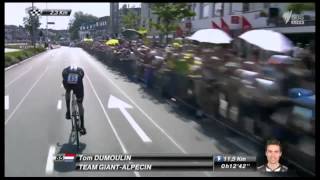 Tour De France 2015 - Stage 1 Tom Dumoulin Finish