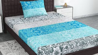 Premium bedsheet from Amazon Divine Casa Brand | pure cotton bed sheet | online - SN1327