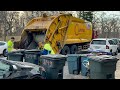 Capitol Waste Garbage Truck Packing Crazy Heavy Post Xmas Trash