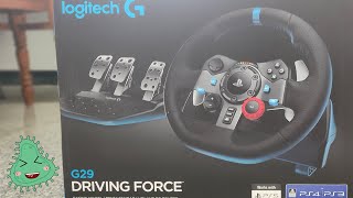Logitech G29 Driving Force Racing Wheel Unboxing - ItsBacteria