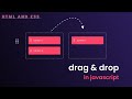 How to create DRAG and DROP using HTML, CSS AND JAVASCRIPT  @GreatStackDev