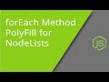 forEach polyfill for NodeLists