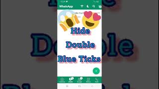 GB Whatsapp Hide Double Blue Ticks 2022