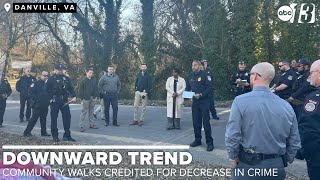 Community walks credited for drop in crime in Virginia city