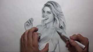 Drawing Kate Upton - GQ