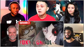 Tokyo Ghoul Episode 2 REACTION Mashup | 東京グール第1話のリアクション