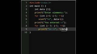 C Program to Access Array Elements Using Pointer ⚡ #education #cprogramming #shorts