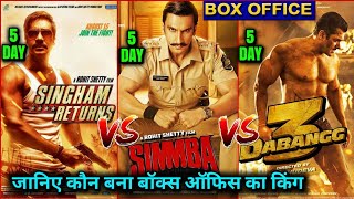 Dabangg 3 vs Simmba vs Singham Return, Box Office Collection, Salman Khan, Ajay Devgan,Ranveer Singh