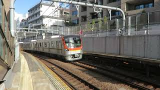 【東京メトロ】副都心,有楽町線17000系試運転列車  代官山駅通過