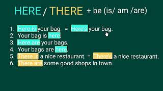 小二英文_下學期_Grammer（文法）_Here and There