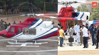 CM KCR Helicopter Take Off Video At Kaleshwaram Project | Telangana News | YOYO TV Channel