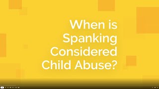 Is Spanking Considered Abuse?