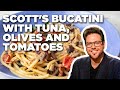 Scott Contant's Bucatini with Tuna, Olives, and Tomatoes | Food Network