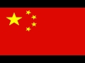 Bandera e Himno Nacional de China - Flag and National Anthem of China