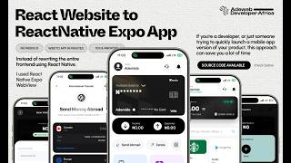 I Turned My React Website Into a Mobile App (iOS & Android) in 5 Minutes (React Native Expo)