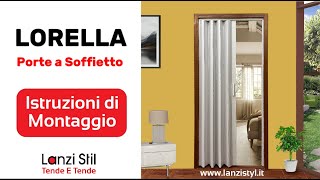 Porta a soffietto - Istruzioni di montaggio - modello Lorella