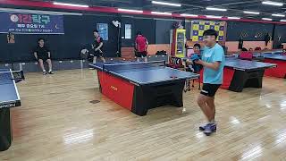 제89회 야간탁구  결승전  서태웅(6) VS 김민호(2)