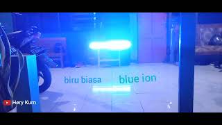 perbedaan biru biasa dan blue ion #whelen