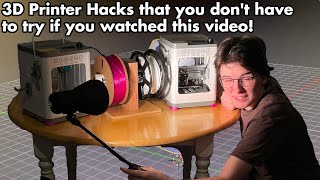 3D Printing Experiments 02: 3 Printer Hacks that are either useful or comical! Tina 2 Upgrades