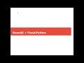 React + Flask/Python (Part 2)