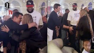 Lebron Watches As Tom Brady Was Ready To Risk It All Greeting Wife Savannah In Paris! 😱