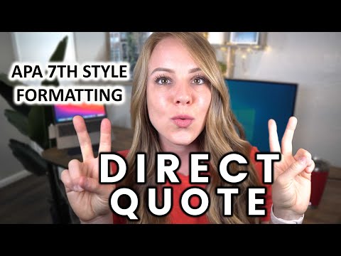 What is a direct quote?