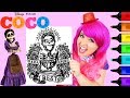 Coloring Coco Mama Imelda Disney Pixar Coloring Page Prismacolor Markers | KiMMi THE CLOWN